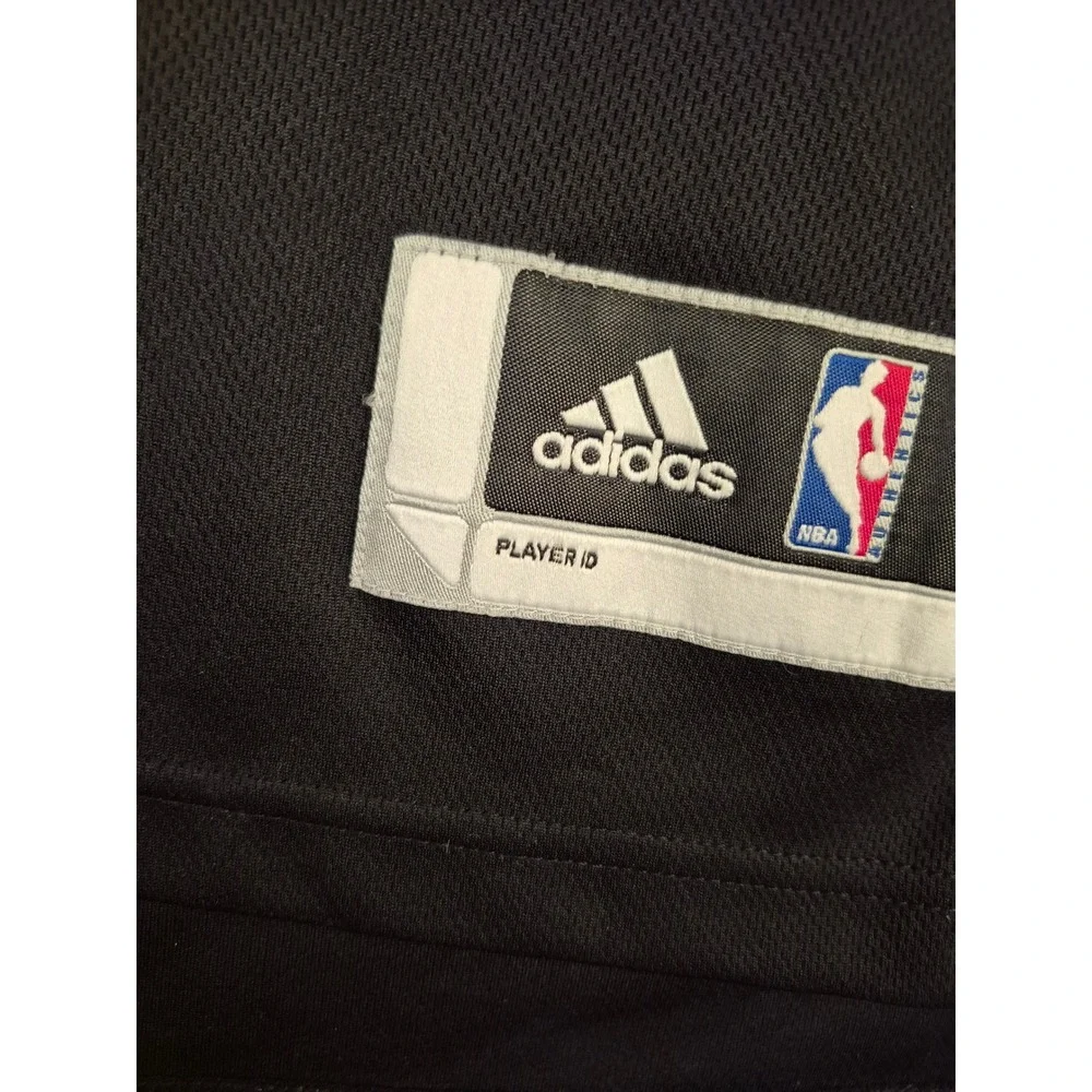 Adidas‎ Miami Heat LeBron James #6 NBA Jersey Black Red Mens Large Length +2